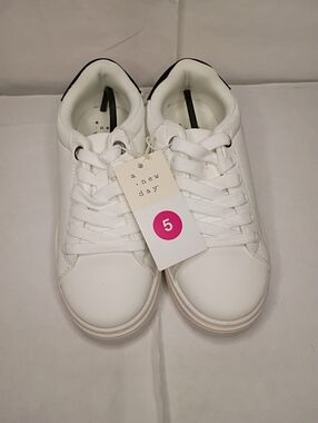 a new day White Lace-Up Sneakers